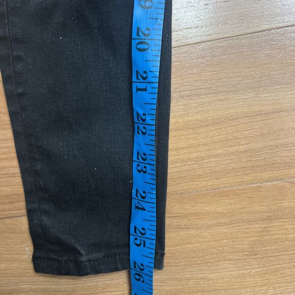 American Eagle Preppy Distressed Tomgirl Jegging Overall Faded Black Denim Size… - Picture 12 of 12